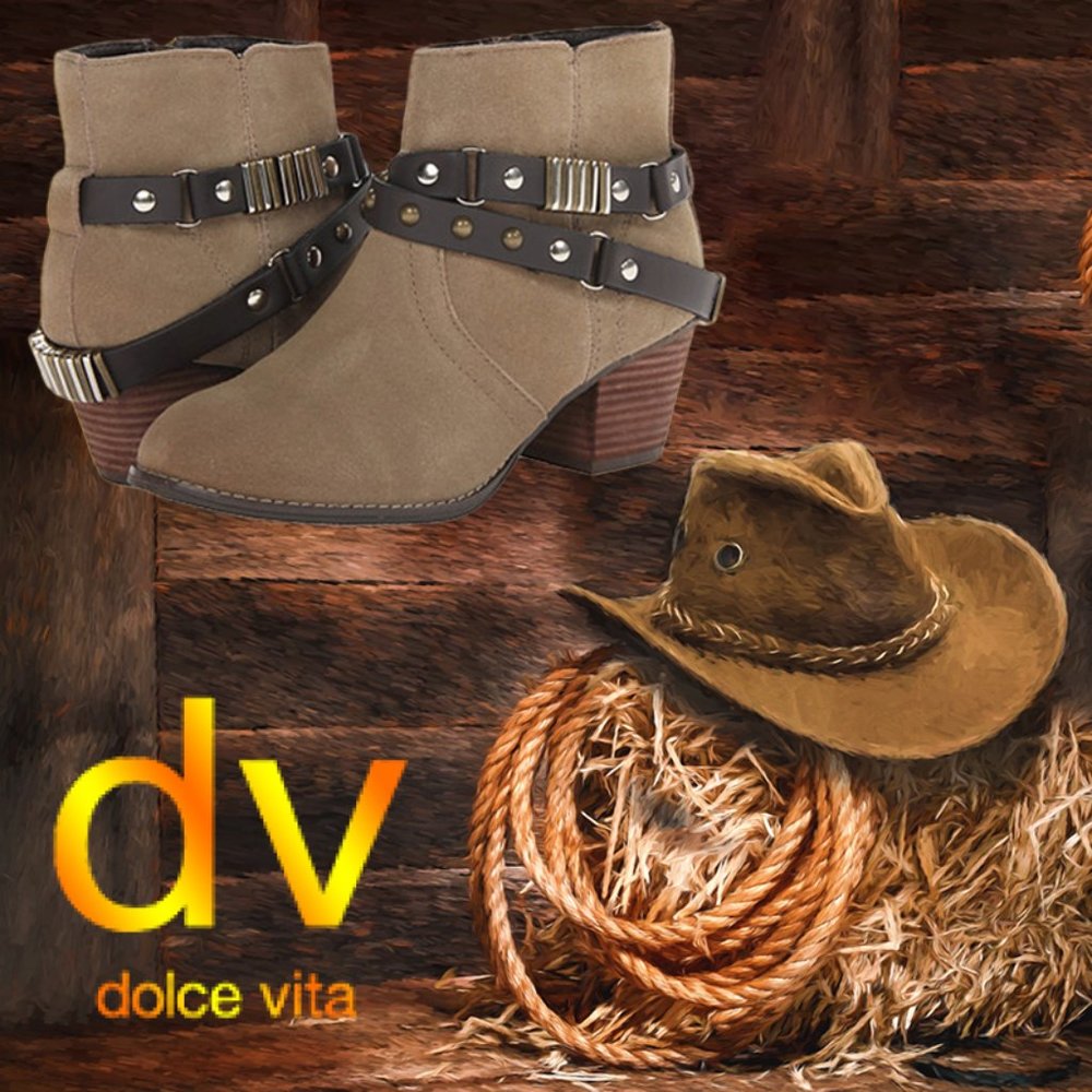 NEW DV by Dolce Vita Women's Jacy Ankle Boots Suede Zipper